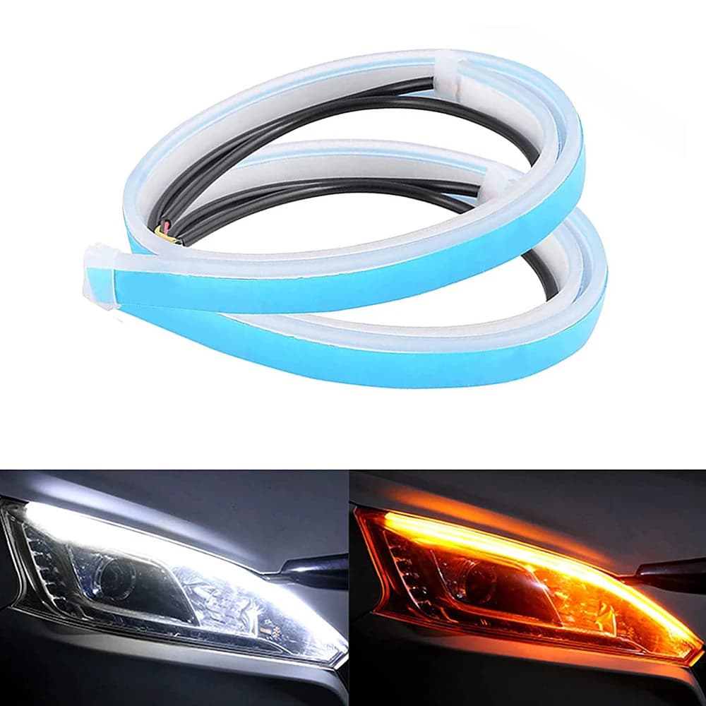 Гнучкі LED-стрічки для авто з сигналом повороту, 2 шт.